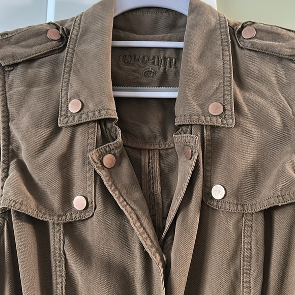 cream Utility Style Vest / Dress - Picture 9 of 15